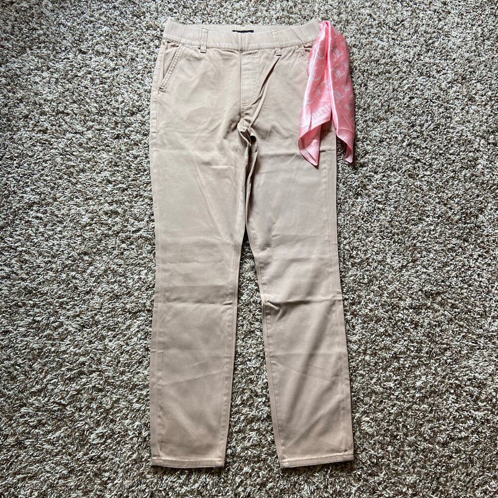 Juicy Couture California Skinny Jean Women's 28 Khaki Bandanna Pull On Elastic